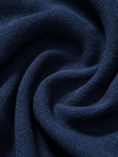 Darin | Linen and viscose blend shirt with buttons and straight linen pants