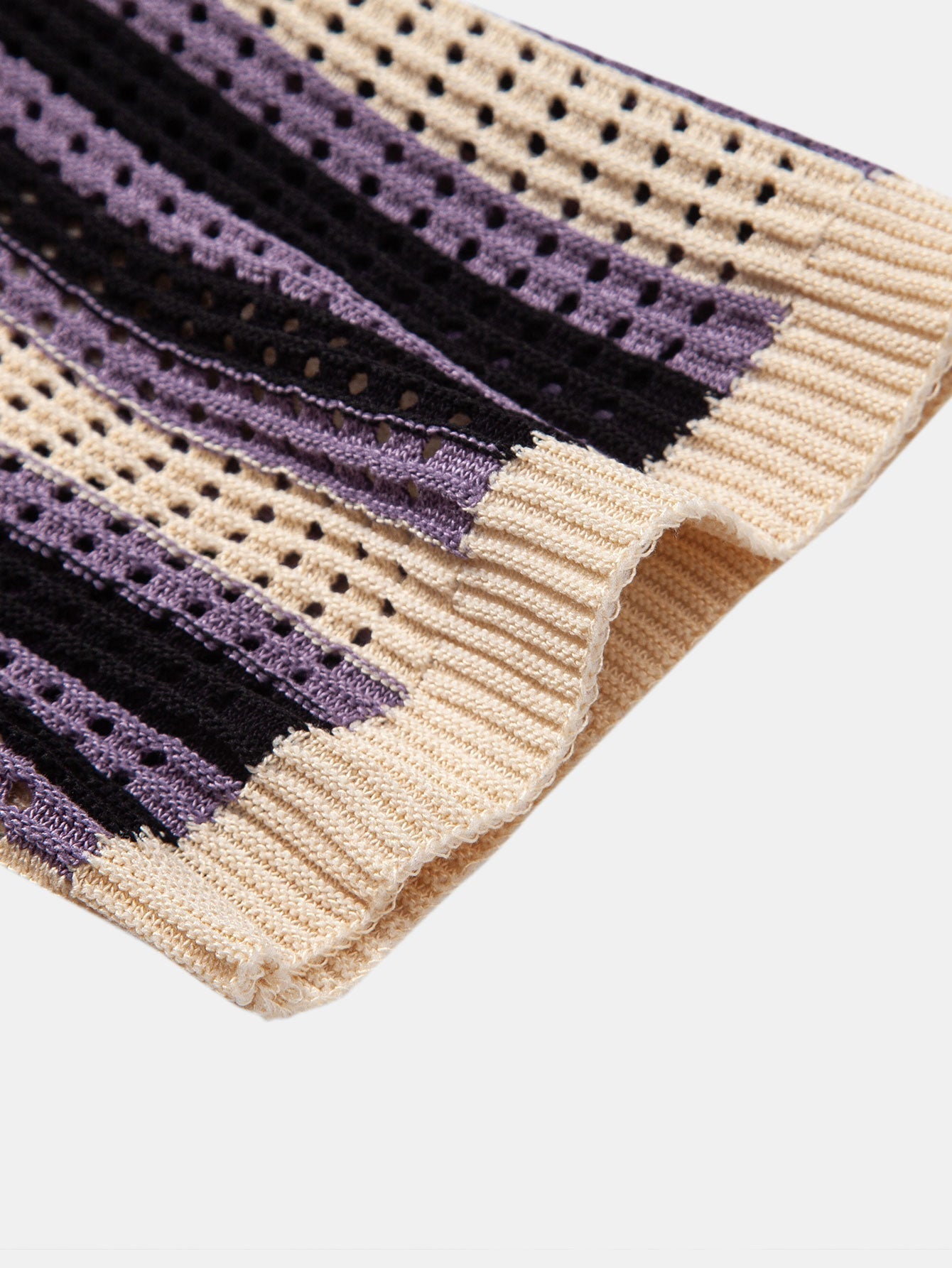 Patrick | STRIPED SHIRT WITH CROCHET EYELETS & STRAIGHT LEG LINEN PANTS