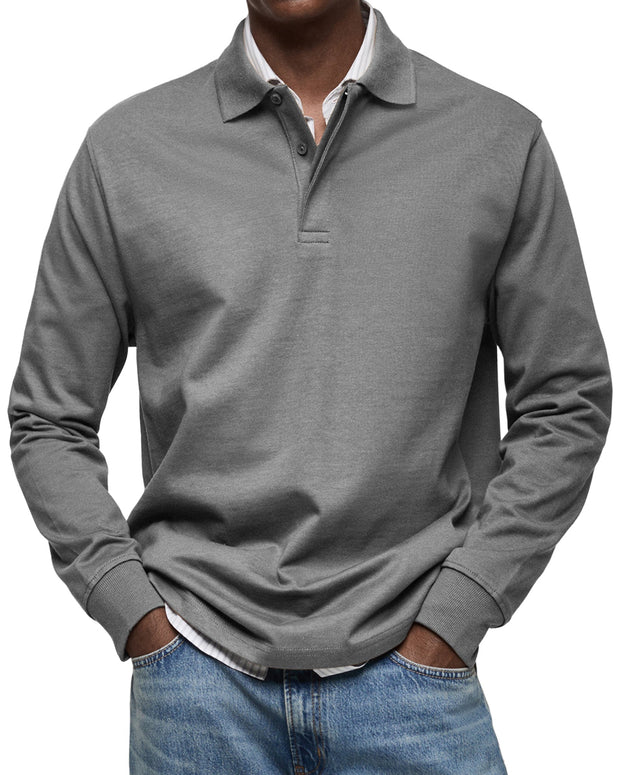 ROSSI ROMA | LUXURY LONG-SLEEVE POLO SHIRT
