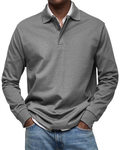 ROSSI ROMA | LUXURY LONG-SLEEVE POLO SHIRT