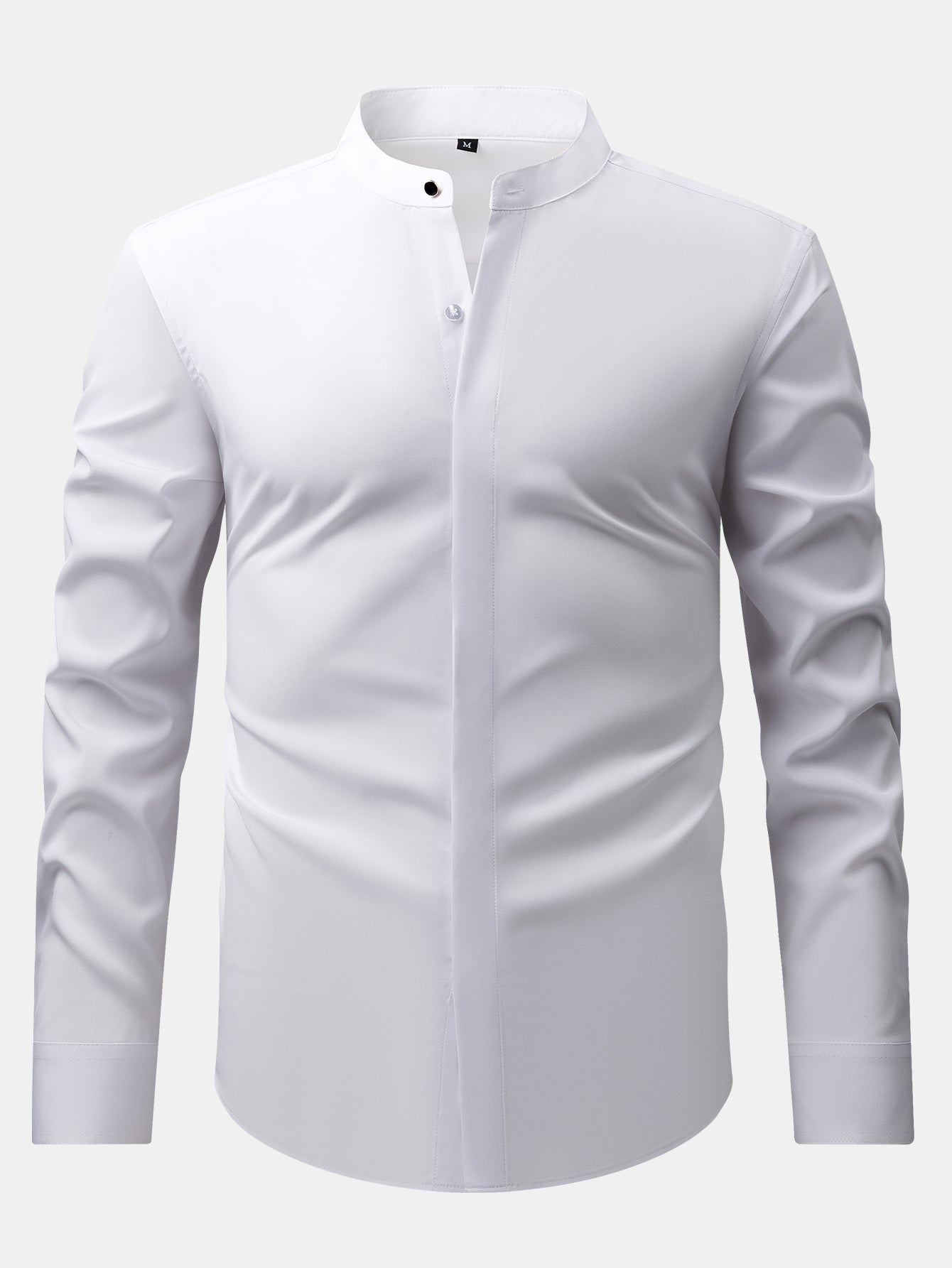 Nathaniel | HIGH NECK SHIRT & SLIM FIT FLARED LEG PANTS
