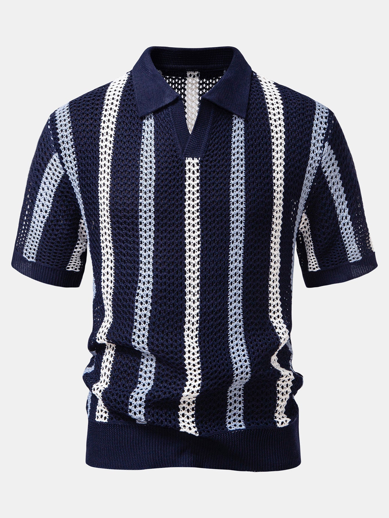 Edgar | CROCHET POLO & STRAIGHT LINEN PANTS