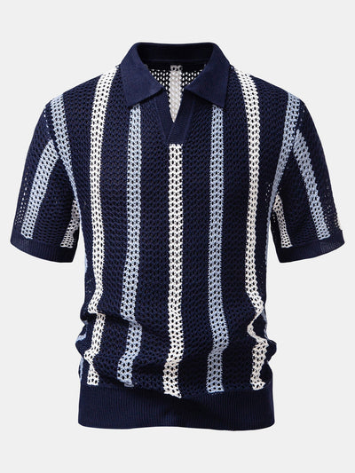 Edgar | CROCHET POLO & STRAIGHT LINEN PANTS
