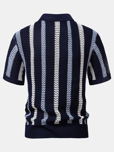 Edgar | CROCHET POLO & STRAIGHT LINEN PANTS
