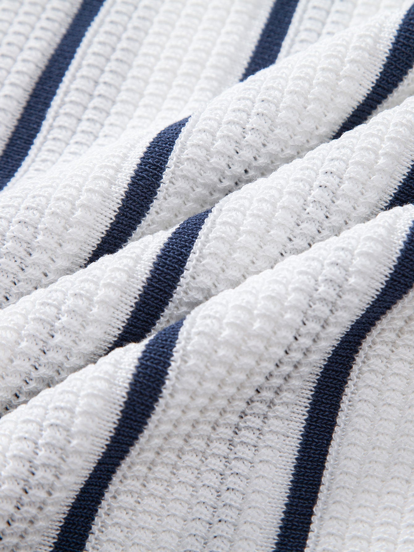 Peter | STRIPED KNIT BUTTON-DOWN SHIRT & STRAIGHT LINEN PANTS