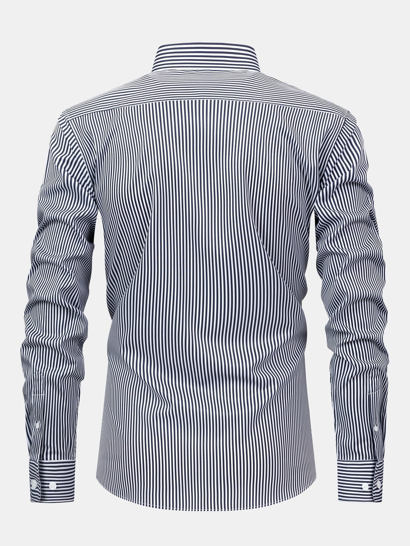 Nick | STRIPED LONG SLEEVE BUTTON-DOWN SHIRT