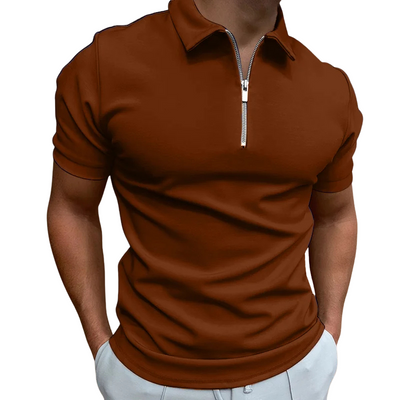 Spencer | MODERN POLO SHIRT WITH MID-ZIP