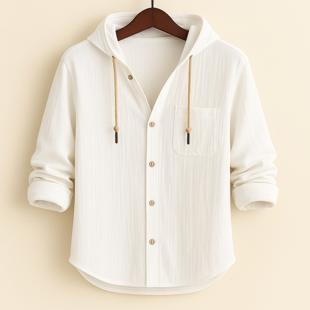 ROSSI ROMA™ | LUXURY SOFT COTTON HOODED SHIRT