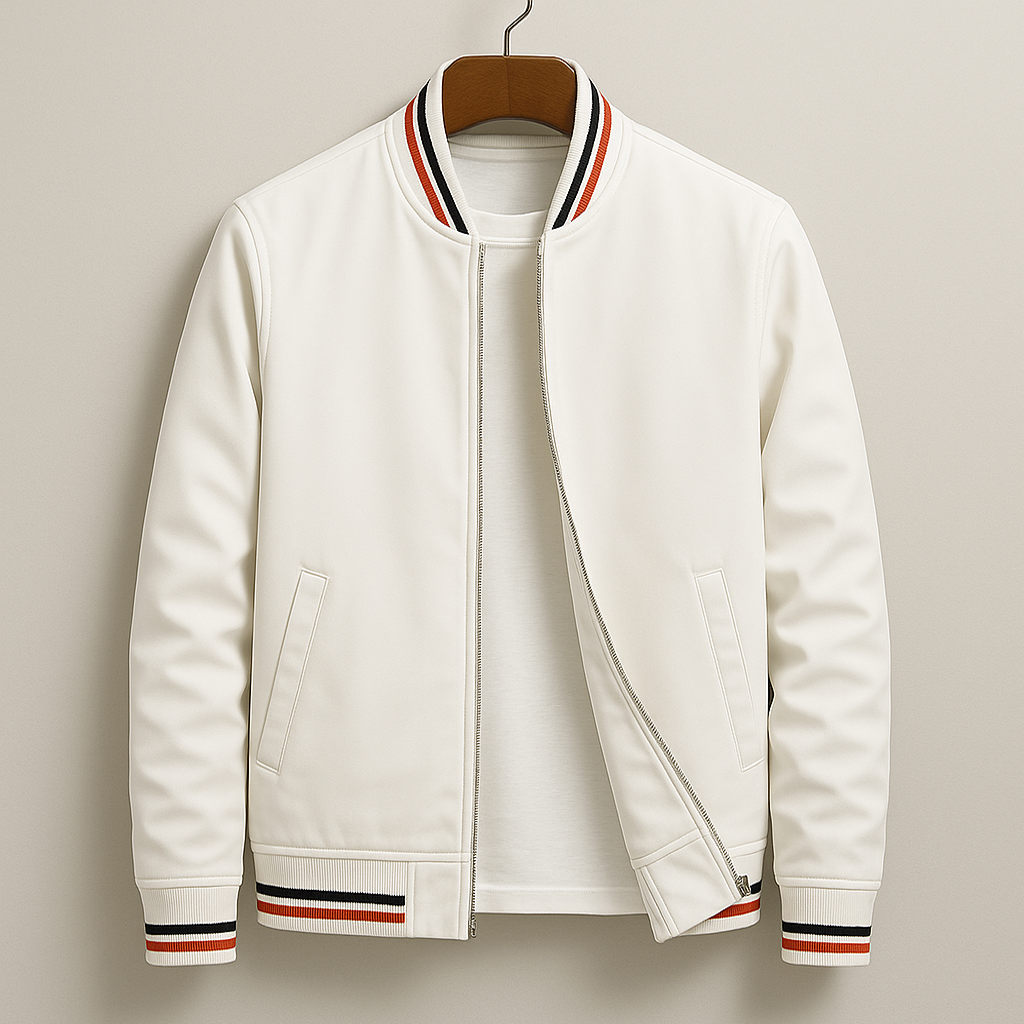 Jamal | Stylish Striped Bomber Jacket