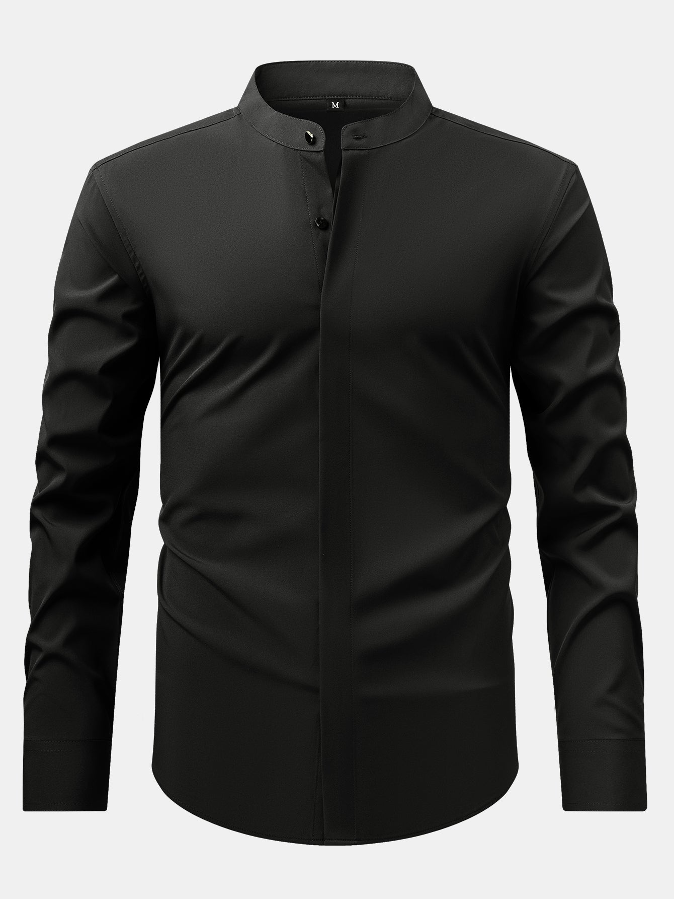 Nathaniel | HIGH NECK SHIRT & SLIM FIT FLARED LEG PANTS