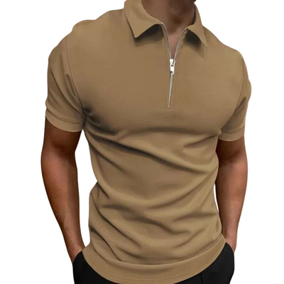 Spencer | MODERN POLO SHIRT WITH MID-ZIP