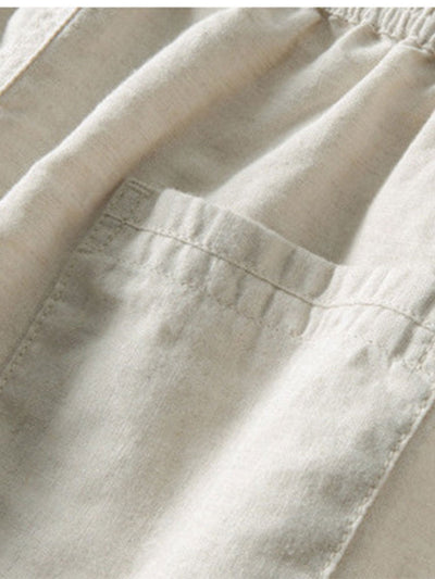 Edgar | CROCHET POLO & STRAIGHT LINEN PANTS