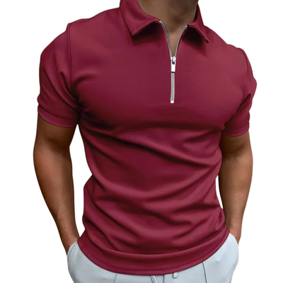 Spencer | MODERN POLO SHIRT WITH MID-ZIP