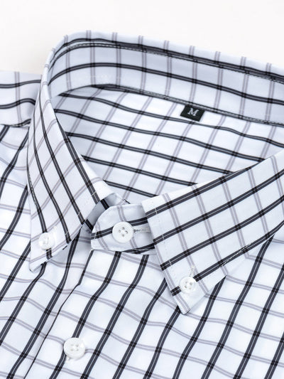 Nelson | Long-sleeved plaid button-down shirt & slim-fit skinny leg pants