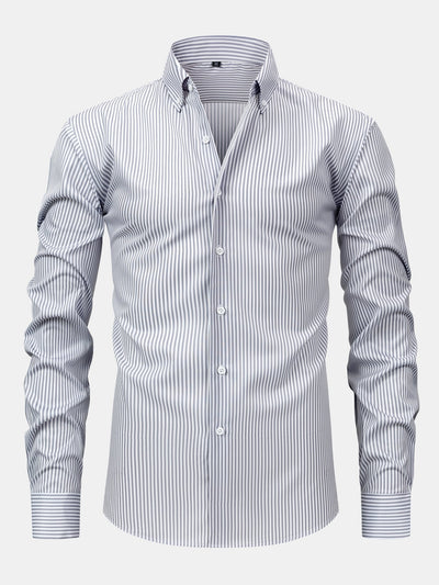 Nick | STRIPED LONG SLEEVE BUTTON-DOWN SHIRT