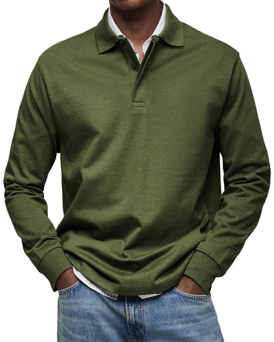 ROSSI ROMA | LUXURY LONG-SLEEVE POLO SHIRT