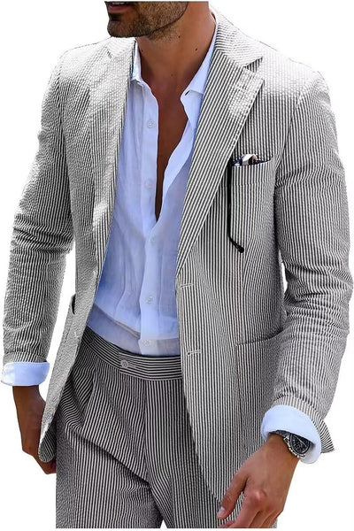 Rick | STRIPED SUMMER SUIT (PANTS + JACKET)