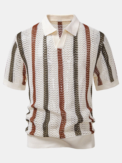 Edgar | CROCHET POLO & STRAIGHT LINEN PANTS