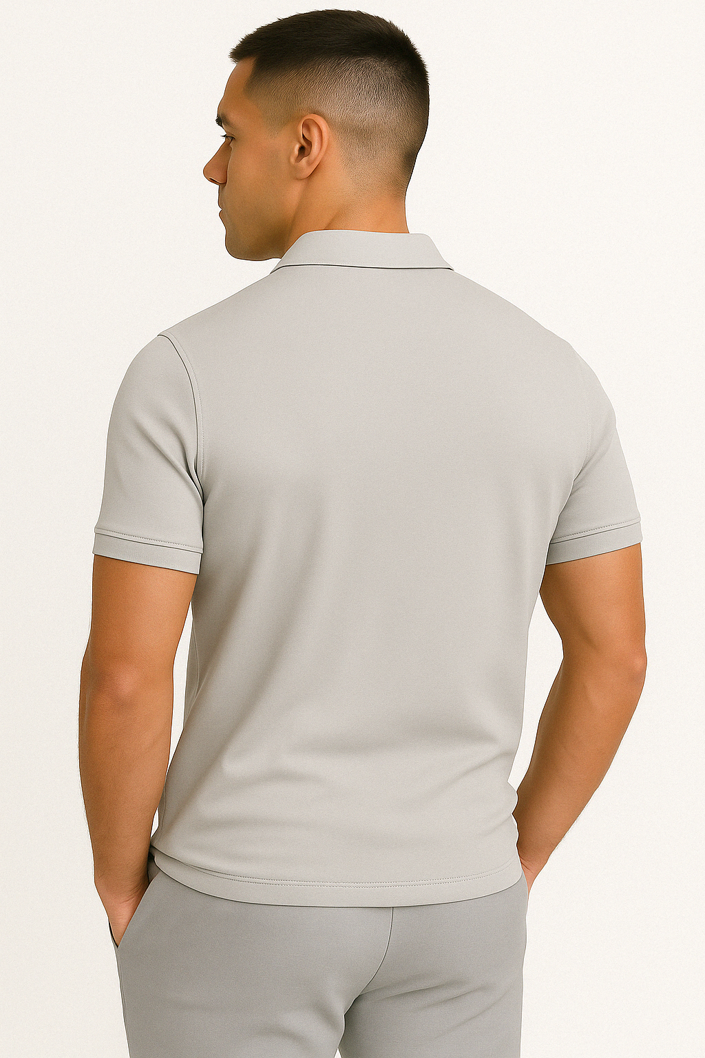 Spencer | MODERN POLO SHIRT WITH MID-ZIP