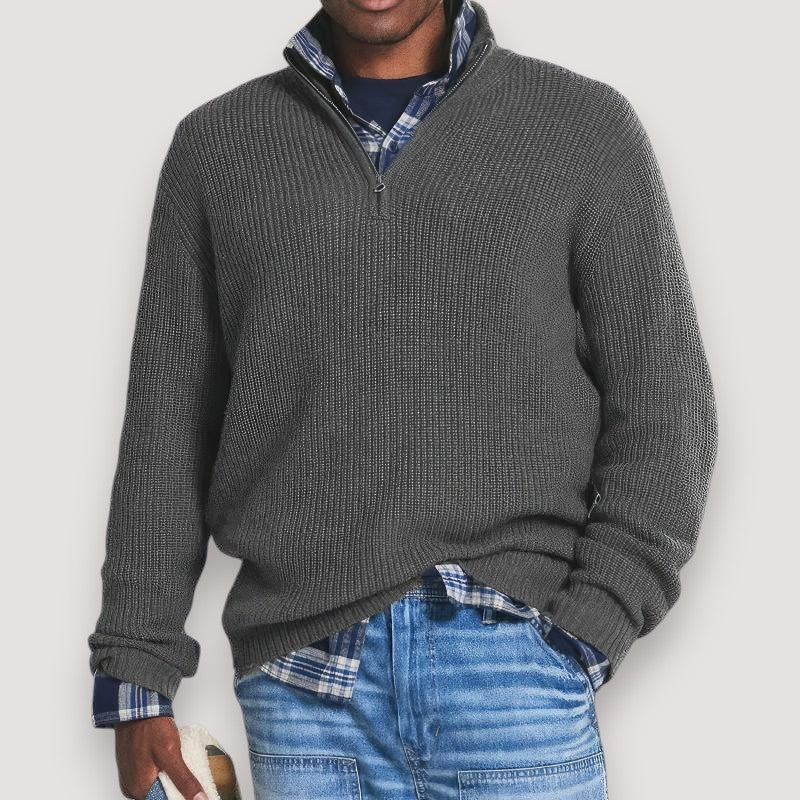 Sam | Men's Knitted Sweater with Zip