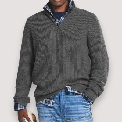 Sam | Men's Knitted Sweater with Zip