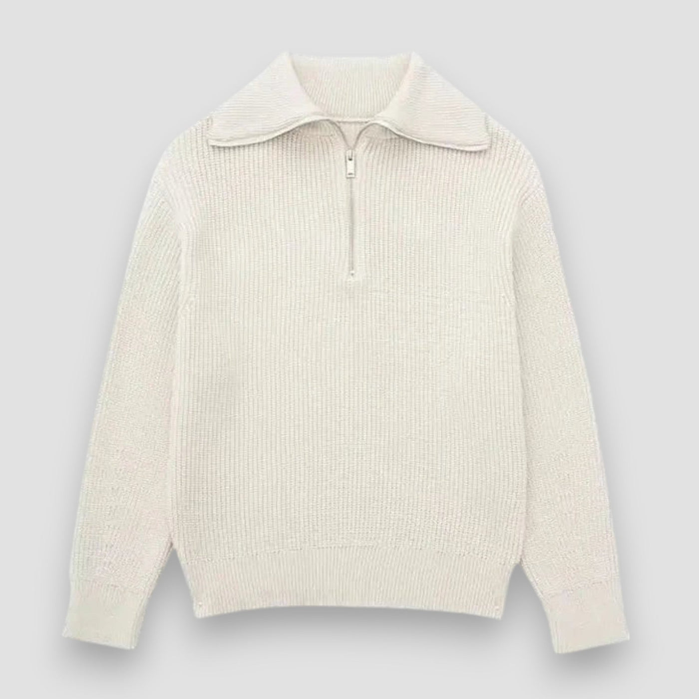 Fidel | Striped Zip-Up Sweater