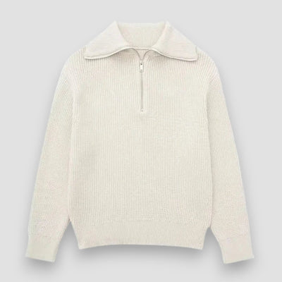 Fidel | Striped Zip-Up Sweater