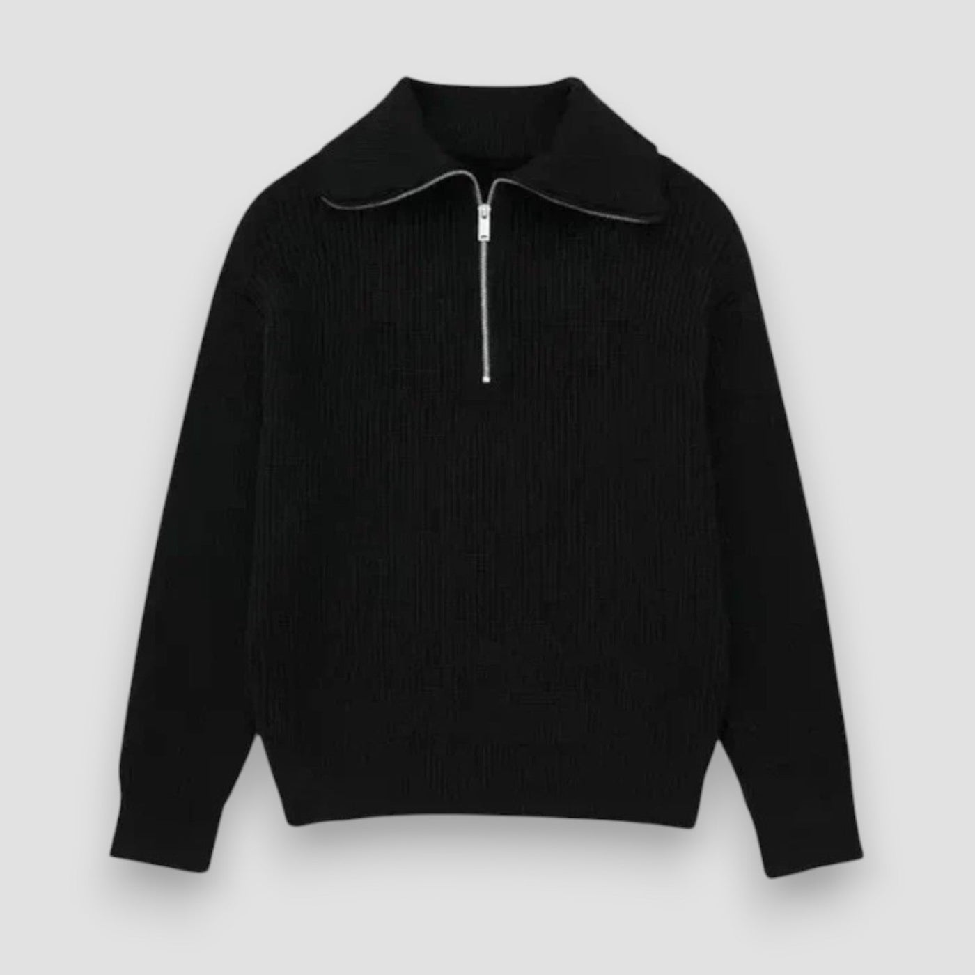 Fidel | Striped Zip-Up Sweater