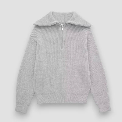 Fidel | Striped Zip-Up Sweater