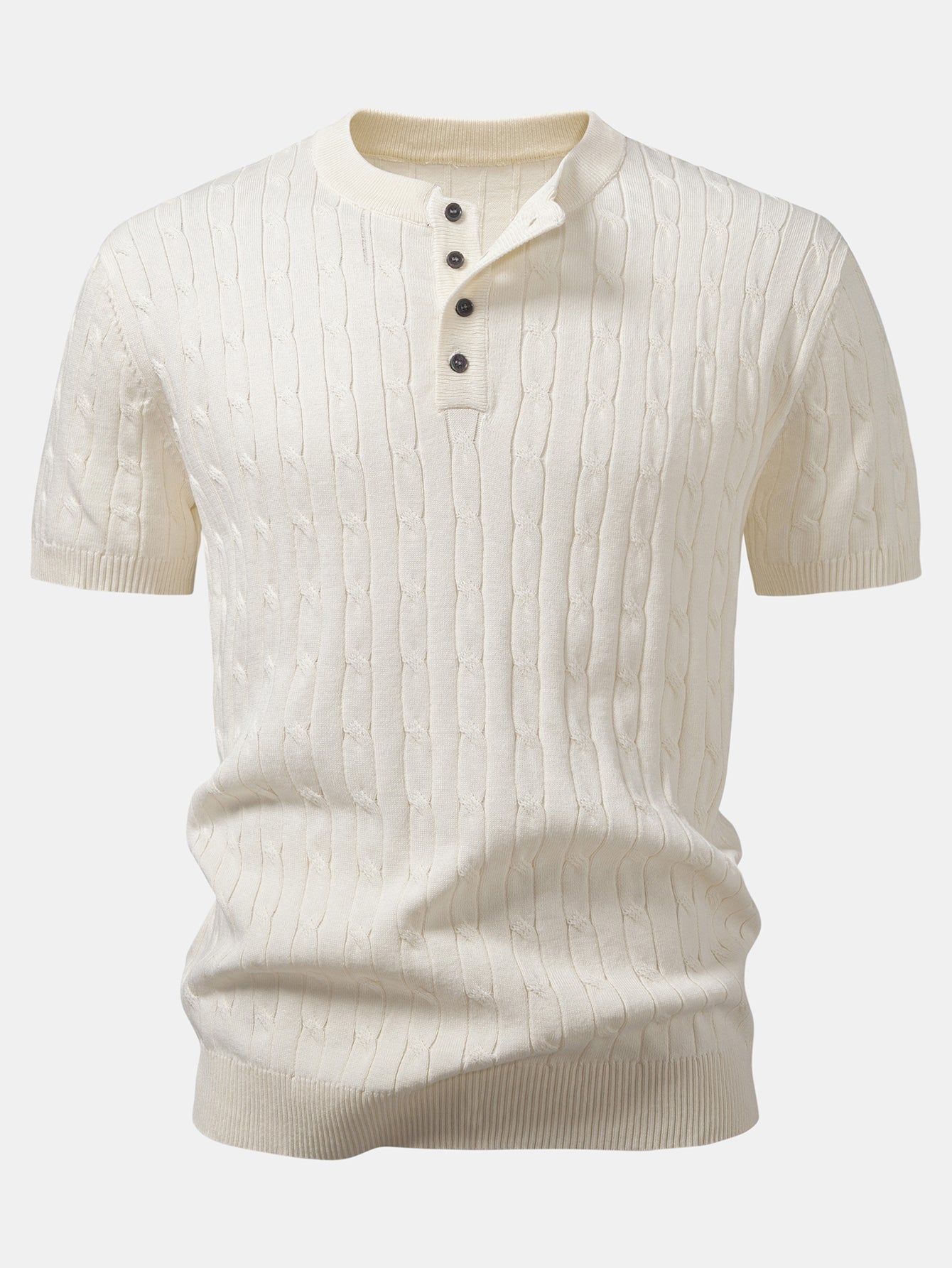 Ricardo | TWIST KNIT HENLEY SHIRT & SLIM FIT NARROW LEG PANTS