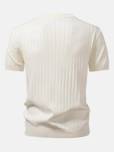 Ricardo | TWIST KNIT HENLEY SHIRT & SLIM FIT NARROW LEG PANTS