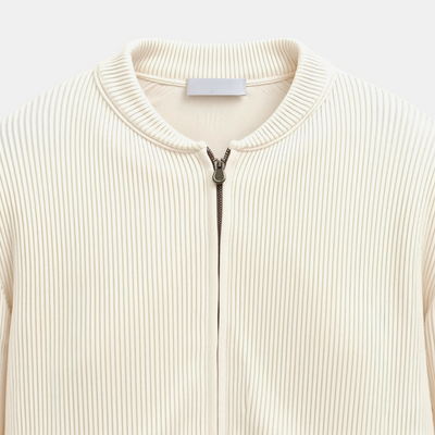 Robert | Plain Knit Crew Neck Cardigan
