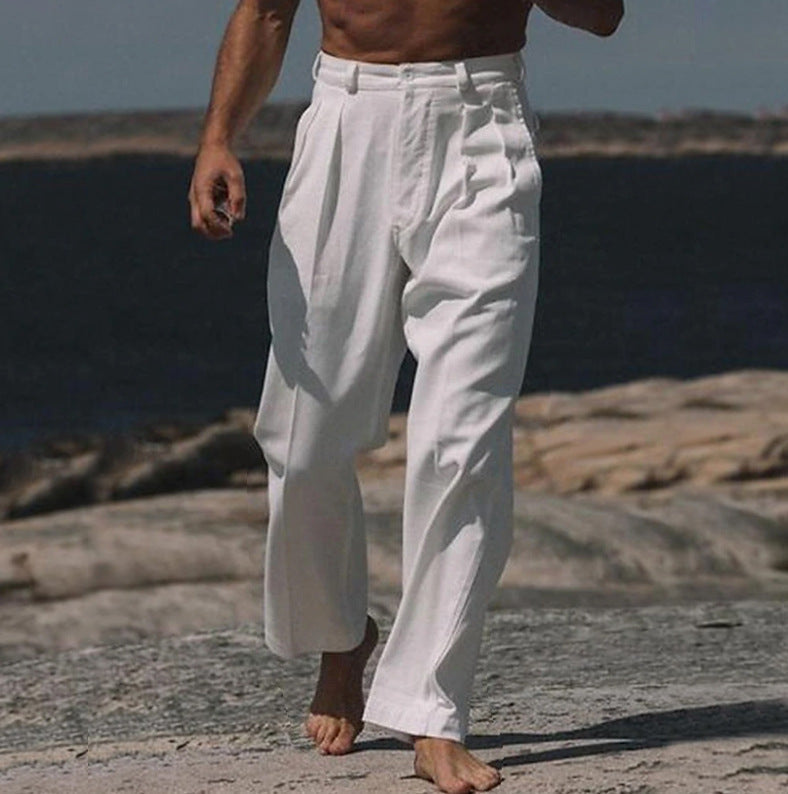 Guillermo | WIDE-LEG LINEN PANTS