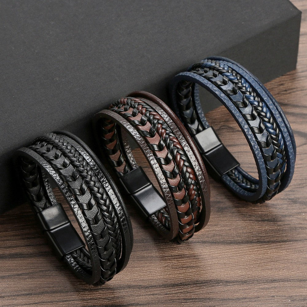 Russell | LUXURY LEATHER MEN'S BRACELET