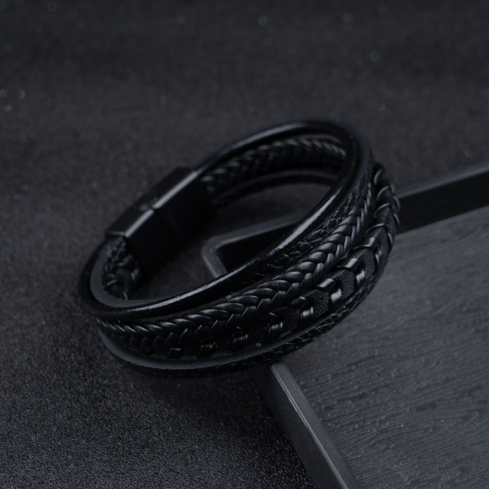 Russell | LUXURY LEATHER MEN'S BRACELET