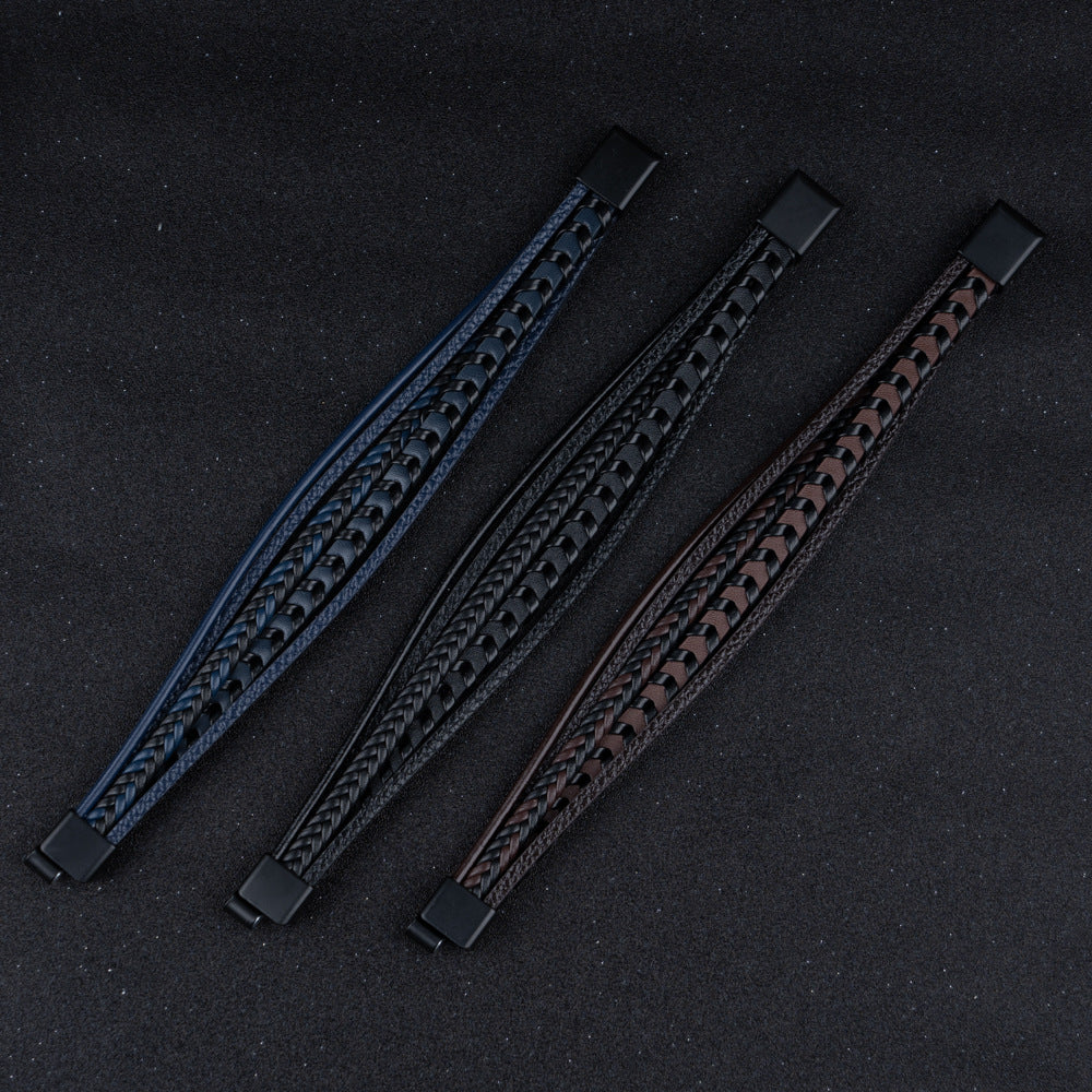 Russell | LUXURY LEATHER MEN'S BRACELET