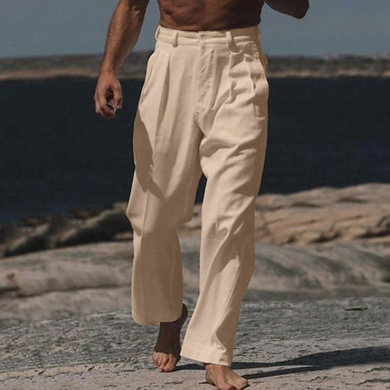Guillermo | WIDE-LEG LINEN PANTS