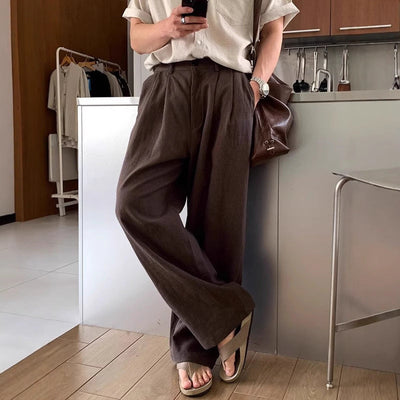 Trent | WIDE-LEG LINEN PANTS