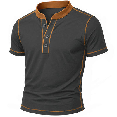 Zane | HENLEY SHIRT WITH EMBER EDGE