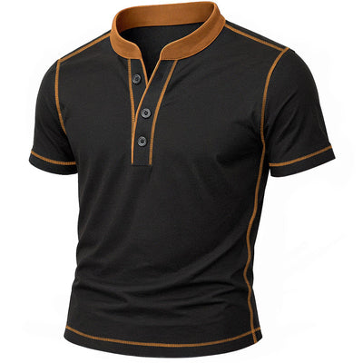 Zane | HENLEY SHIRT WITH EMBER EDGE