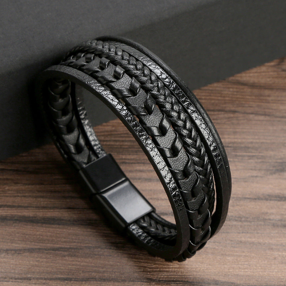 Russell | LUXURY LEATHER MEN'S BRACELET