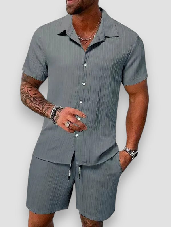 Spencer | Cotton and linen shirt and pants set