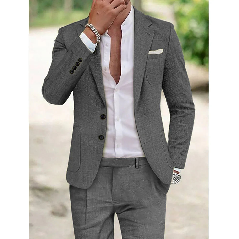 Mitch | Men's Luxury Linen Suit