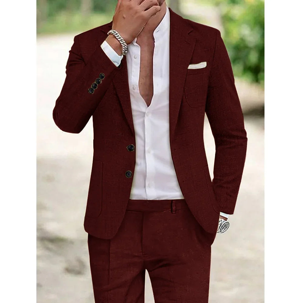 Mitch | Men's Luxury Linen Suit