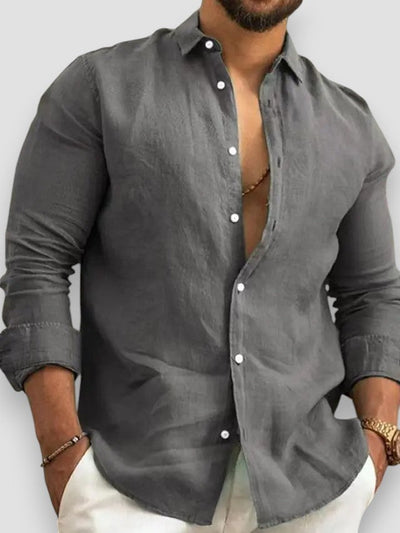 Alfred | Classic cotton and linen button-down shirt