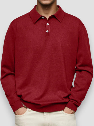 Jacob | Casual Long Sleeve Polo Shirt