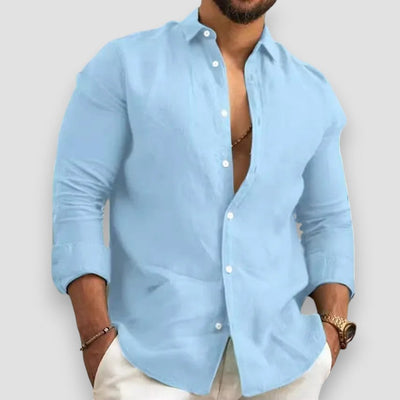 Alfred | Classic cotton and linen button-down shirt