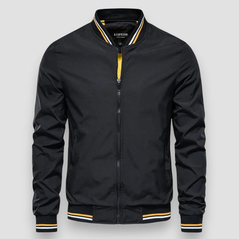 Craig | Stylish Striped Bomber Jacket