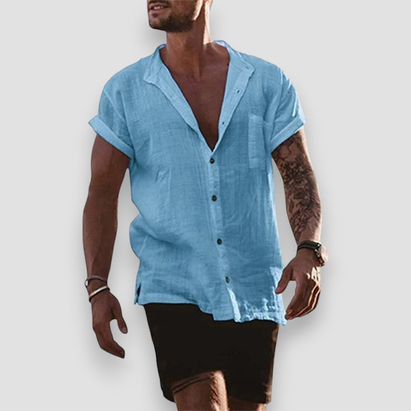 Phillip | Cotton and linen summer shirt