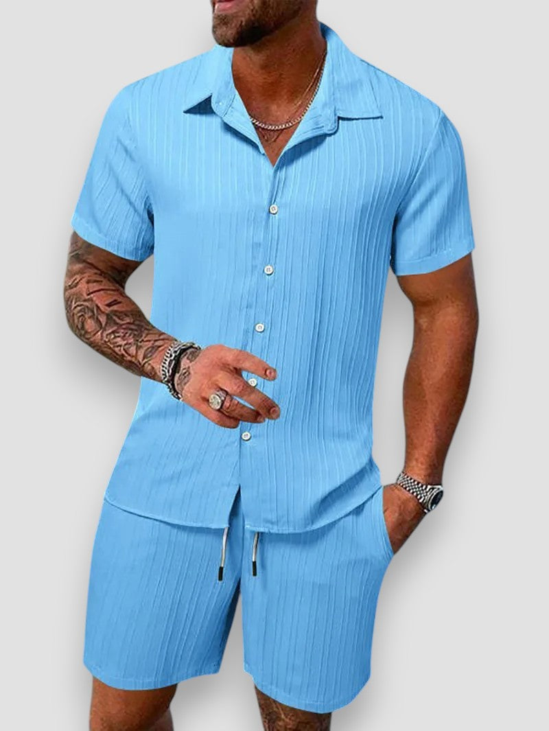 Spencer | Cotton and linen shirt and pants set